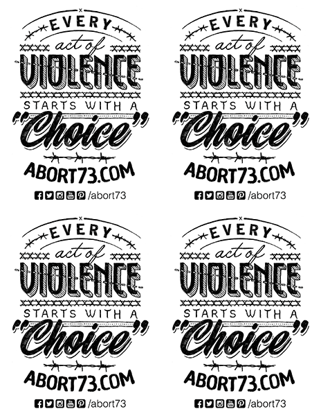 Every Act of Violence Starts with a “Choice” Downloadable Flyer