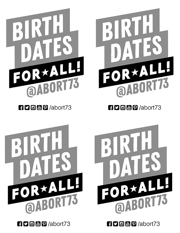 Birth Dates for All! Downloadable Flyer