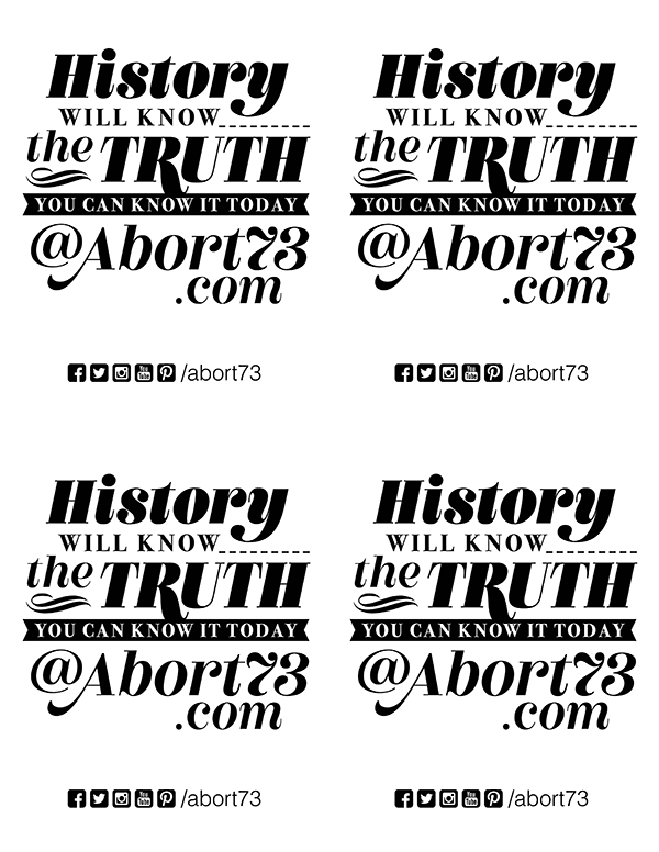 History Will Know the Truth… Downloadable Flyer