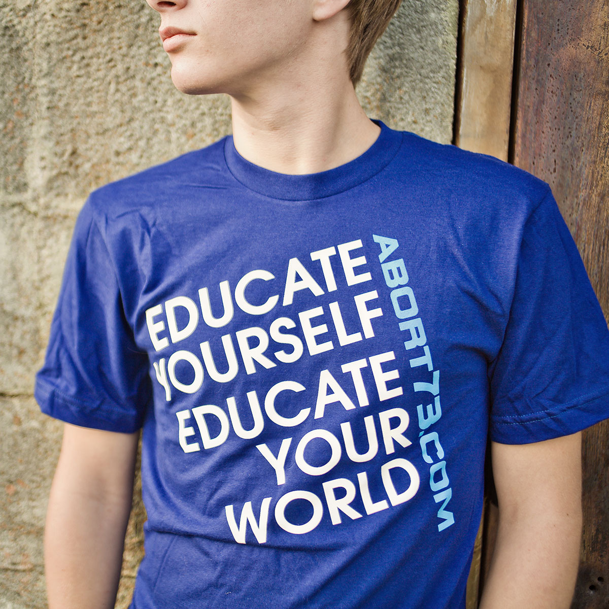 Educate Yourself. Educate Your World. (Abort73 Unisex T-shirt)