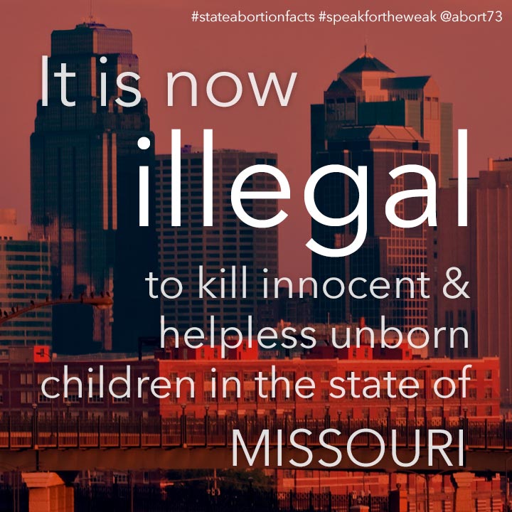 ≈ 4 innocent & helpless children are killed by abortion every day in Missouri
